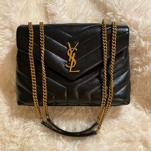 Saint Laurent Small Loulou Leather Shoulder Bag
